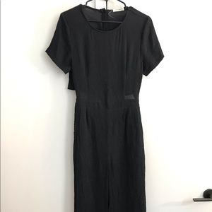 Mod Ref | Black Jumpsuit with Open Lower-back